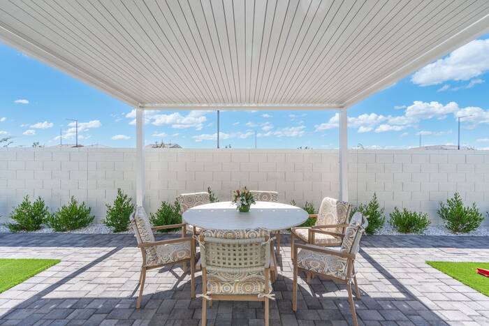 Shaded Patio Seating